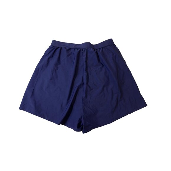 NWT Bloomchic Womens Plus Size 14-16 Navy Blue High-Waisted Stretchy Shorts With - Picture 2 of 6